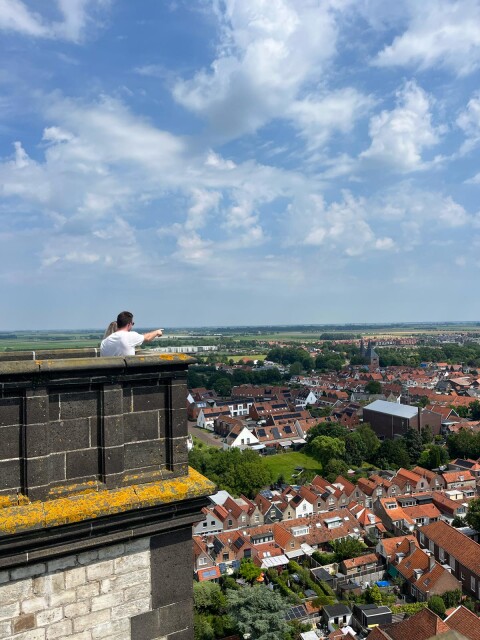 Dikke toren uitzicht zierikzee schouwen   duiveland