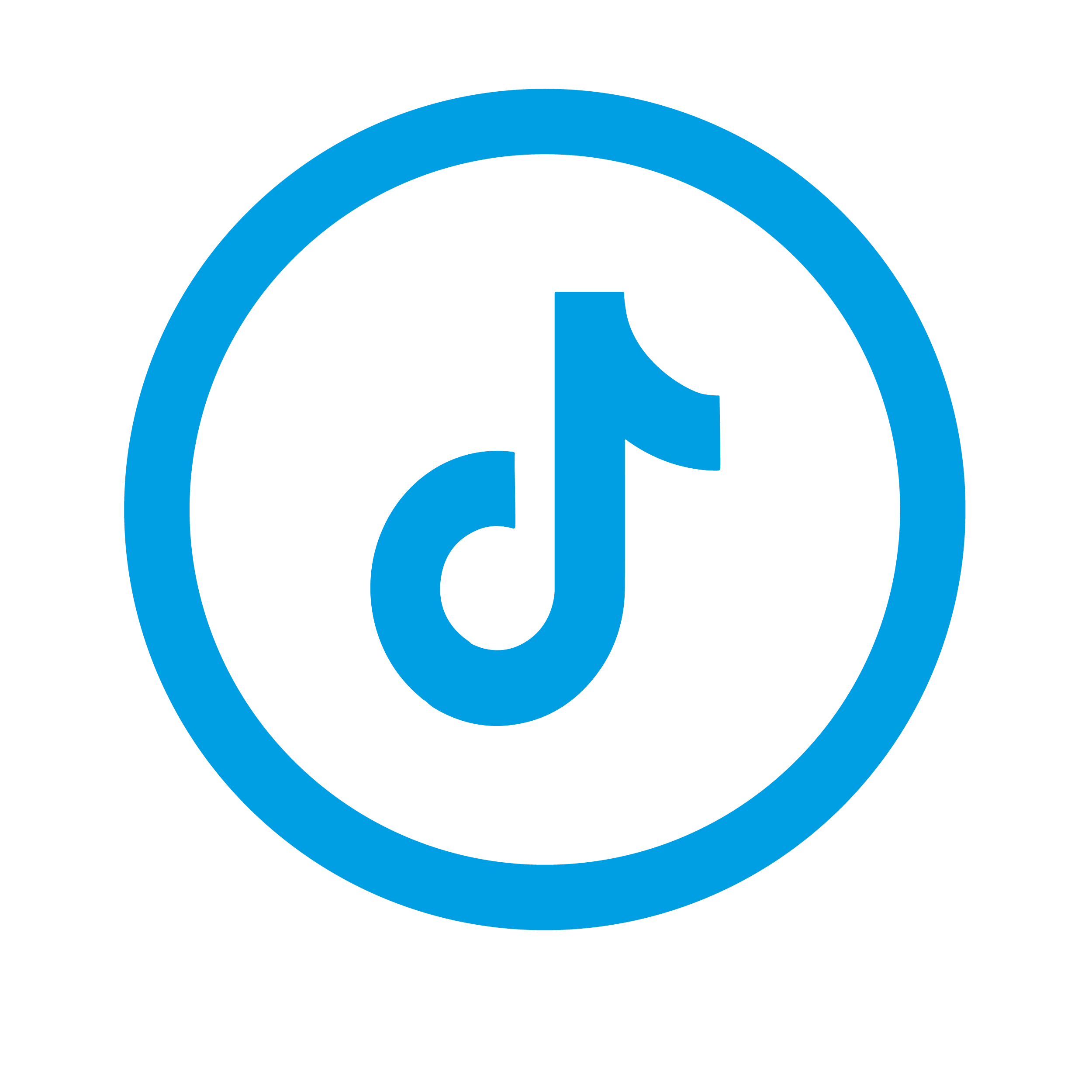 TikTok logo blauw